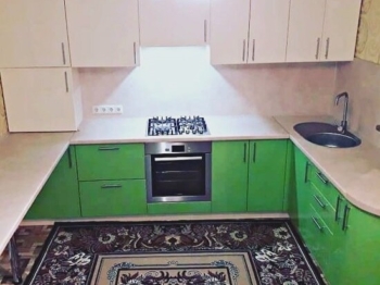 Фото П-образной кухни из МДФ на заказ в Краснодаре